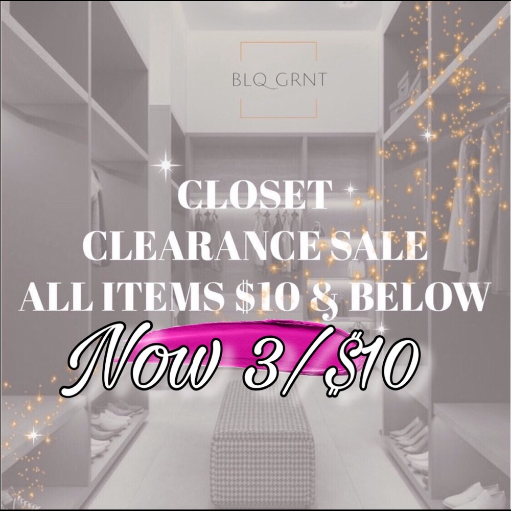 ‼️Closet Clearance Sale‼️